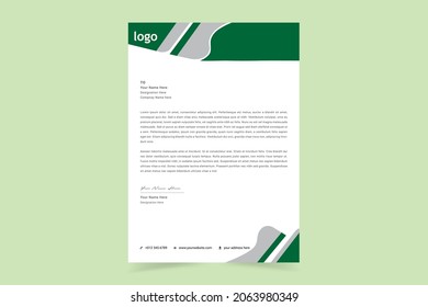 Limpiar plantilla moderna de membrete. Plantilla de cabecera de carta creativa simple con tamaños estándar. membrete de identidad corporativa. El Elemento Letterhead Del Diseño De Estacionería. Ilustración vectorial