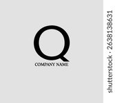 A clean, modern logo design incorporating a stylized letter Q within a circular frame, accompanied by a smaller S.