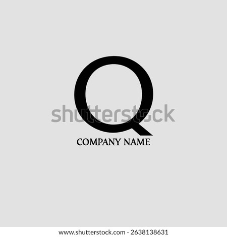A clean, modern logo design incorporating a stylized letter Q within a circular frame, accompanied by a smaller S.