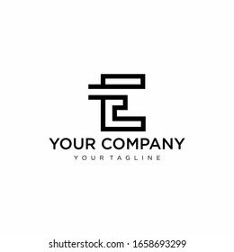 Clean and modern logo design of letter E with white background - EPS10 - Vector.