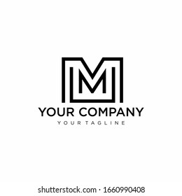 Clean and modern logo design of letter M with clear background - EPS10 - Vector.
