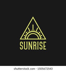 Clean and modern logo design that represent the sun - EPS10 - Vector.
