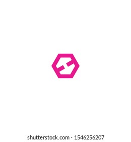 Clean and modern logo design that represent the letter H and barbell - EPS10 - Vector.