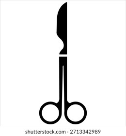 Un logotipo limpio y moderno con herramientas médicas esenciales, diseñado para representar la atención médica, la precisión y el profesionalismo en todas las marcas y servicios médicos.