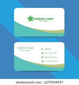 CLEAN, MODERN, LUXURY, WHITE, BUSINESS CARD AND TEMPLET