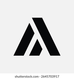 Clean and modern AM or MA initial logo design, ideal for unique branding and identity.