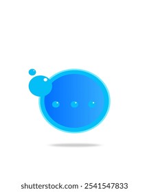 Sauberes und modernes Messenger App Logo. Perfekt für Ihre Messaging-App oder Social Media-Plattform
