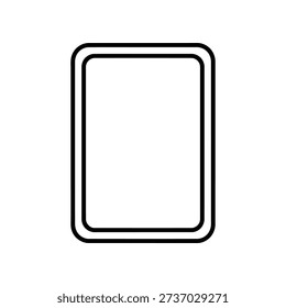 Clean and modern minimalist black square frame outline on white background, ideal for logos, icons, templates, and digital design projects.