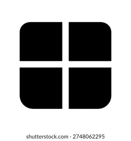 Clean and modern minimalist black square frames on white background, ideal for mockups, templates, and design layouts.
