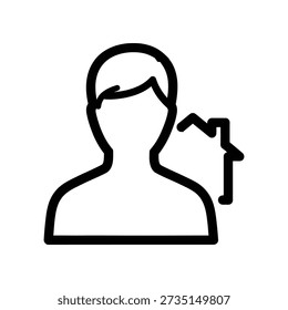 Clean and modern minimalist vector illustration of a user profile icon interacting with a settings gear, ideal for apps, websites, and digital interfaces.