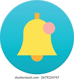 A clean and modern notification ball icon designed for alerts, messages, and reminders