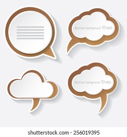 clean modern paper banners set / can be used for infographics / numbered banners / horizontal cutout lines / graphic or website layout vector