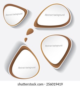 clean modern paper banners set / can be used for infographics / numbered banners / horizontal cutout lines / graphic or website layout vector