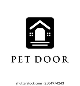 clean and modern pet door concept