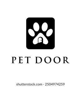 clean and modern pet door concept