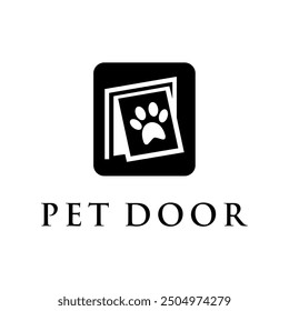 clean and modern pet door concept