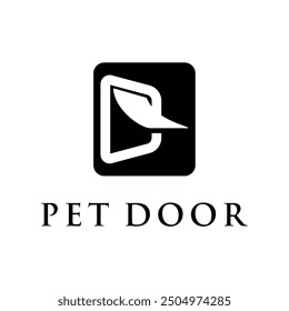 clean and modern pet door concept
