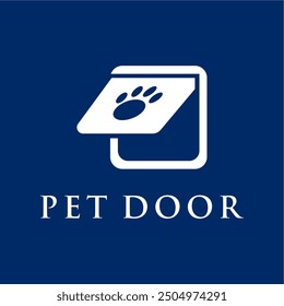 clean and modern pet door concept