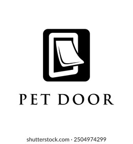 clean and modern pet door concept