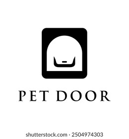 clean and modern pet door concept