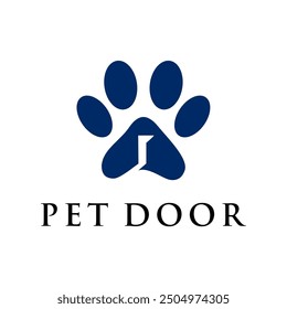 clean and modern pet door concept