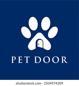 clean and modern pet door concept
