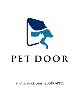 clean and modern pet door concept