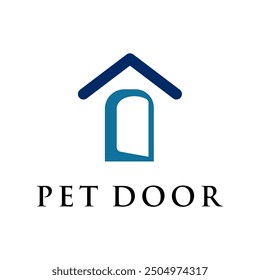 clean and modern pet door concept