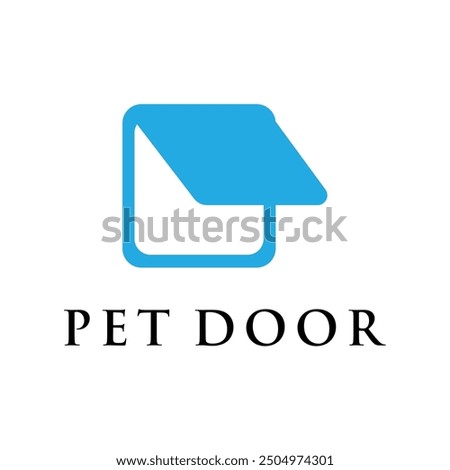 clean and modern pet door concept
