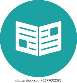 Clean and modern press release icon representing official announcements, media communication, and public relations.