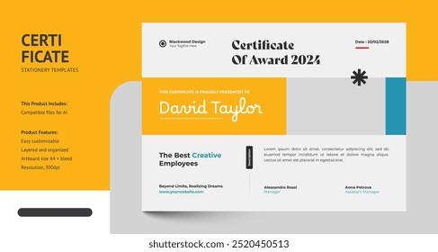 Clean, Modern and Professional Certificate Design Templates