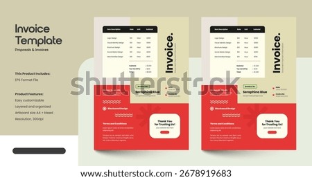 Clean, Modern and Professional Invoice Templates