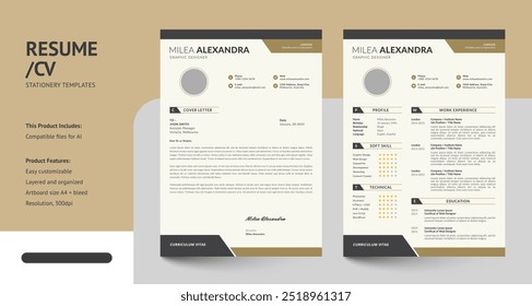 Clean, Modern and Professional Resume CV Templates