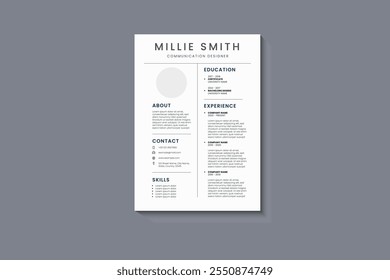 Clean, Modern and Professional Resume CV Templates