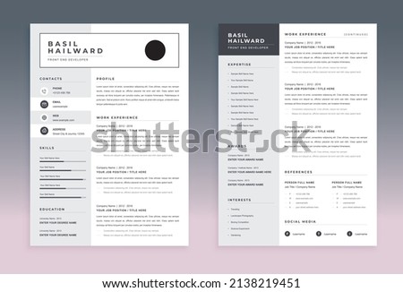 Clean Modern Professional Resume Template
