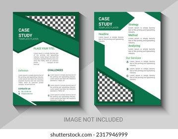 clean and modern project report design template