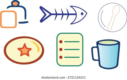 Clean and modern restaurant icon representing food service, dining, menu, chef, and hospitality concepts. Perfect for apps, websites, flyers, menus, and branding projects.
