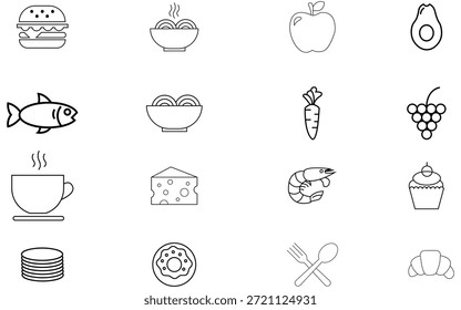 Clean and modern restaurant icon representing food service, dining, menu, chef, and hospitality concepts. Perfect for apps, websites, flyers, menus, and branding projects.