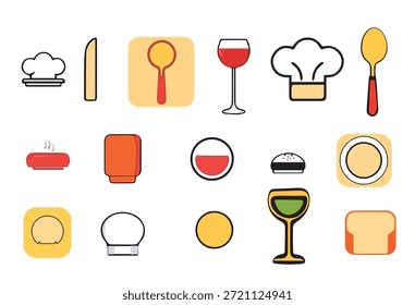 Clean and modern restaurant icon representing food service, dining, menu, chef, and hospitality concepts. Perfect for apps, websites, flyers, menus, and branding projects.