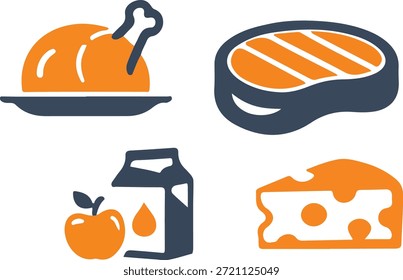 Clean and modern restaurant icon representing food service, dining, menu, chef, and hospitality concepts. Perfect for apps, websites, flyers, menus, and branding projects.