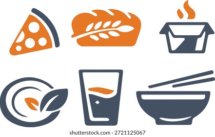 Clean and modern restaurant icon representing food service, dining, menu, chef, and hospitality concepts. Perfect for apps, websites, flyers, menus, and branding projects.