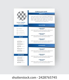 Clean Modern Resume and Cover Letter Layout Vector Template for Business Job Applications, Minimalist resume cv template,  
Resume design template, cv design, multipurpose resume design