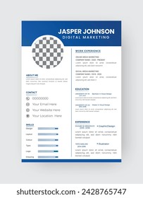 Clean Modern Resume and Cover Letter Layout Vector Template for Business Job Applications, Minimalist resume cv template,  
Resume design template, cv design, multipurpose resume design