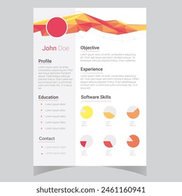 Clean Modern Resume and Cover Letter Layout Vector Template for Business Job Applications, Minimalist resume cv template,  
Resume design template, cv design, multipurpose resume design