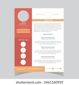 Clean Modern Resume and Cover Letter Layout Vector Template for Business Job Applications, Minimalist resume cv template,  
Resume design template, cv design, multipurpose resume design