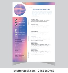 Clean Modern Resume and Cover Letter Layout Vector Template for Business Job Applications, Minimalist resume cv template,  
Resume design template, cv design, multipurpose resume design