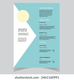 Clean Modern Resume and Cover Letter Layout Vector Template for Business Job Applications, Minimalist resume cv template,  
Resume design template, cv design, multipurpose resume design