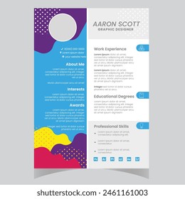 Clean Modern Resume and Cover Letter Layout Vector Template for Business Job Applications, Minimalist resume cv template,  
Resume design template, cv design, multipurpose resume design