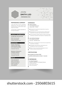 Clean Modern Resume and Cover Letter Layout Vector Template for Business Job Applications, Minimalist resume cv template, Resume design template, cv design, multipurpose resume design letterhead.