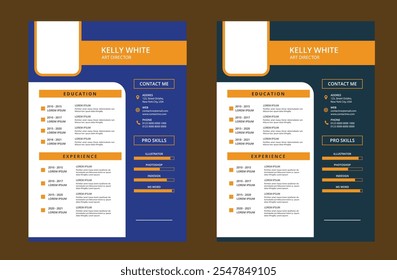 Portfólio de currículos limpo e moderno ou modelo cv